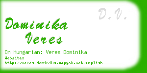 dominika veres business card